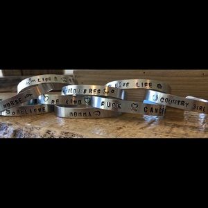 Stamped bangles